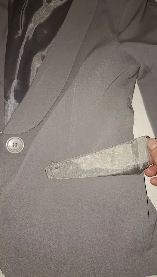 Chaqueta ceñida Hippocampe Taupe – T34 (Excelente estado) – photo 11